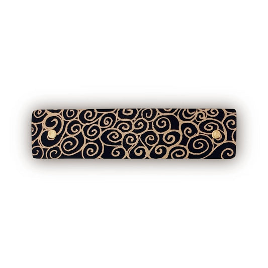 Spiral design hair barrette by Robbin V. Davis Studio