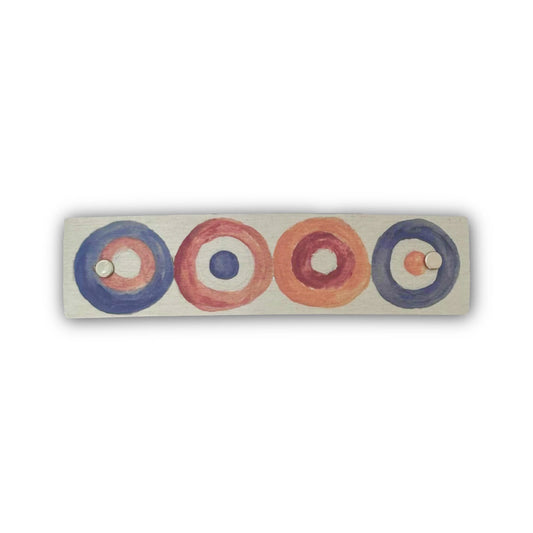 Handmade earth tone hair clip made of metal.
