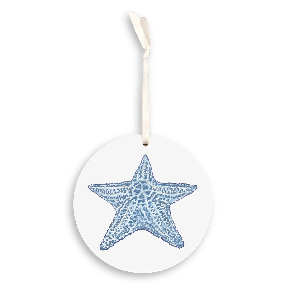 Blue and White Starfish Ornament