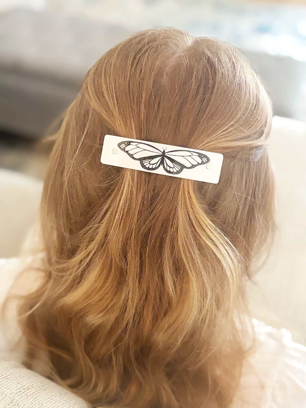 Butterfly French Barrette Hair Clip