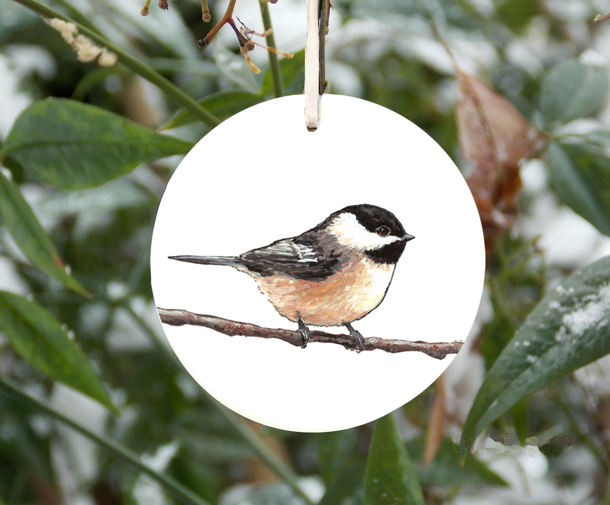Chickadee Bird Ornament