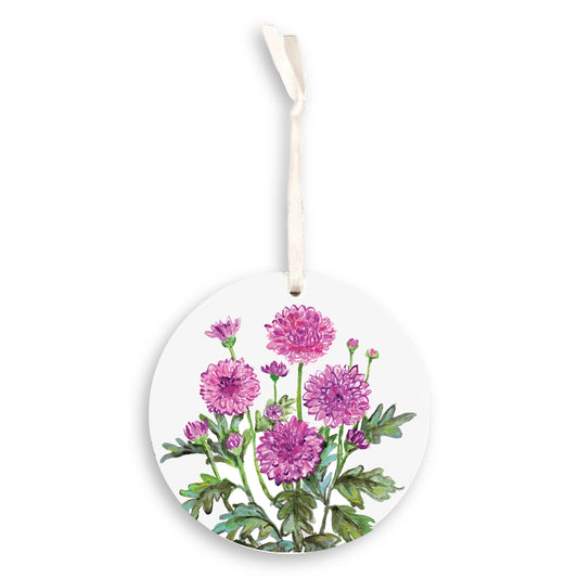 Chrysanthemum Ornament, November Birth Flower