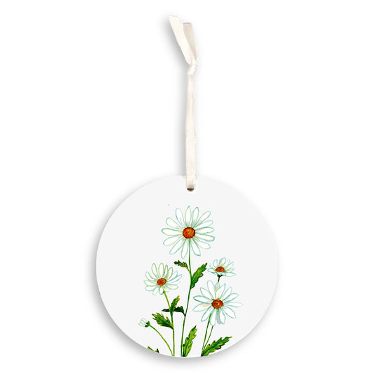 Daisy Ornament, April Birth Flower