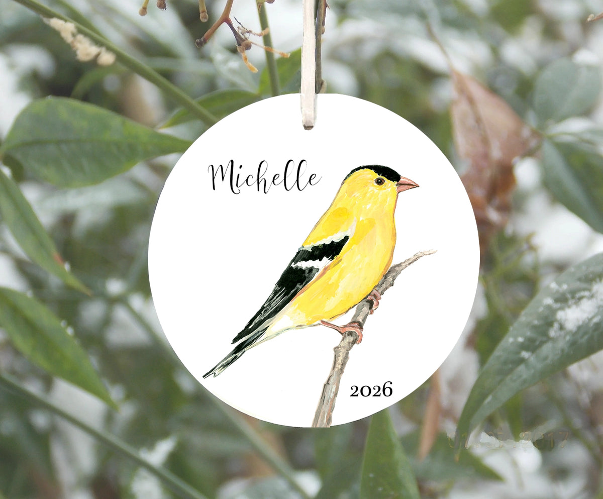 Goldfinch Bird Ornament