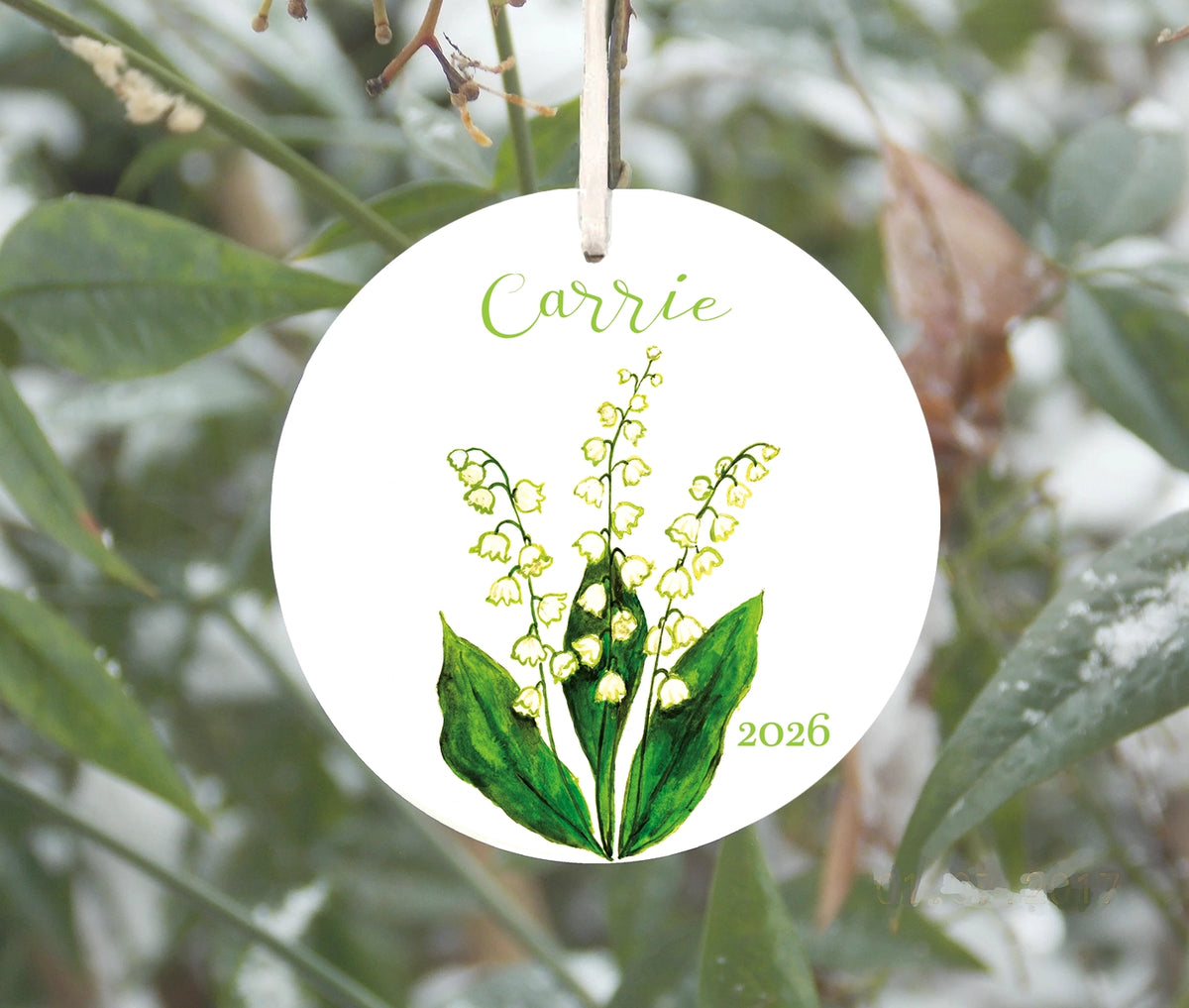 Lily of the Valley Ornament, May Birth Flower