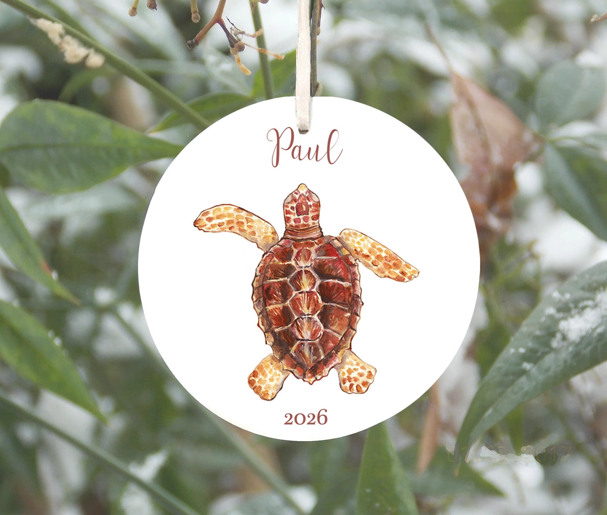 Loggerhead Sea Turtle Ornament