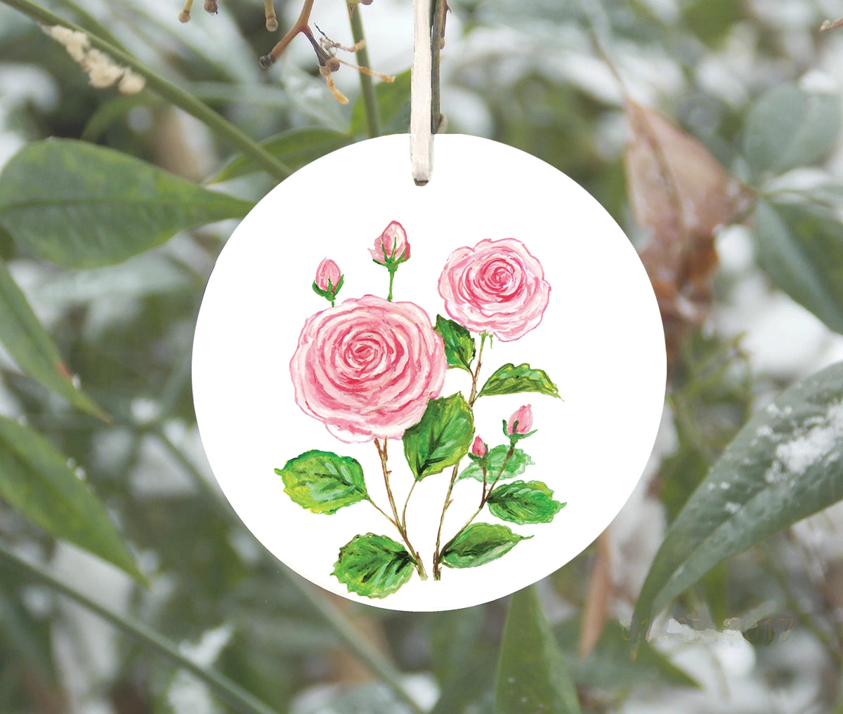 Rose Ornament, June Birth Flower