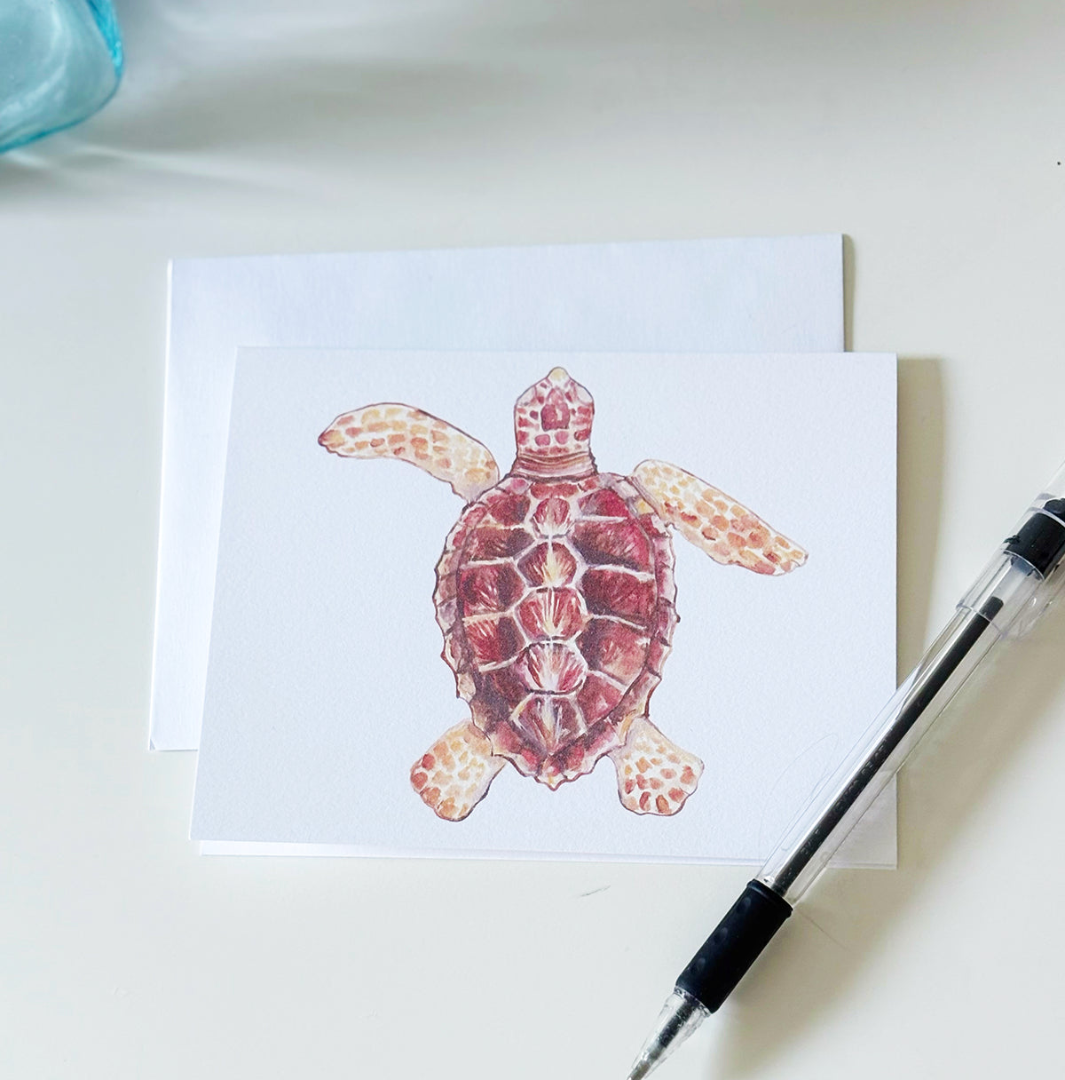 Sea Turtle Notecards, set of 8
