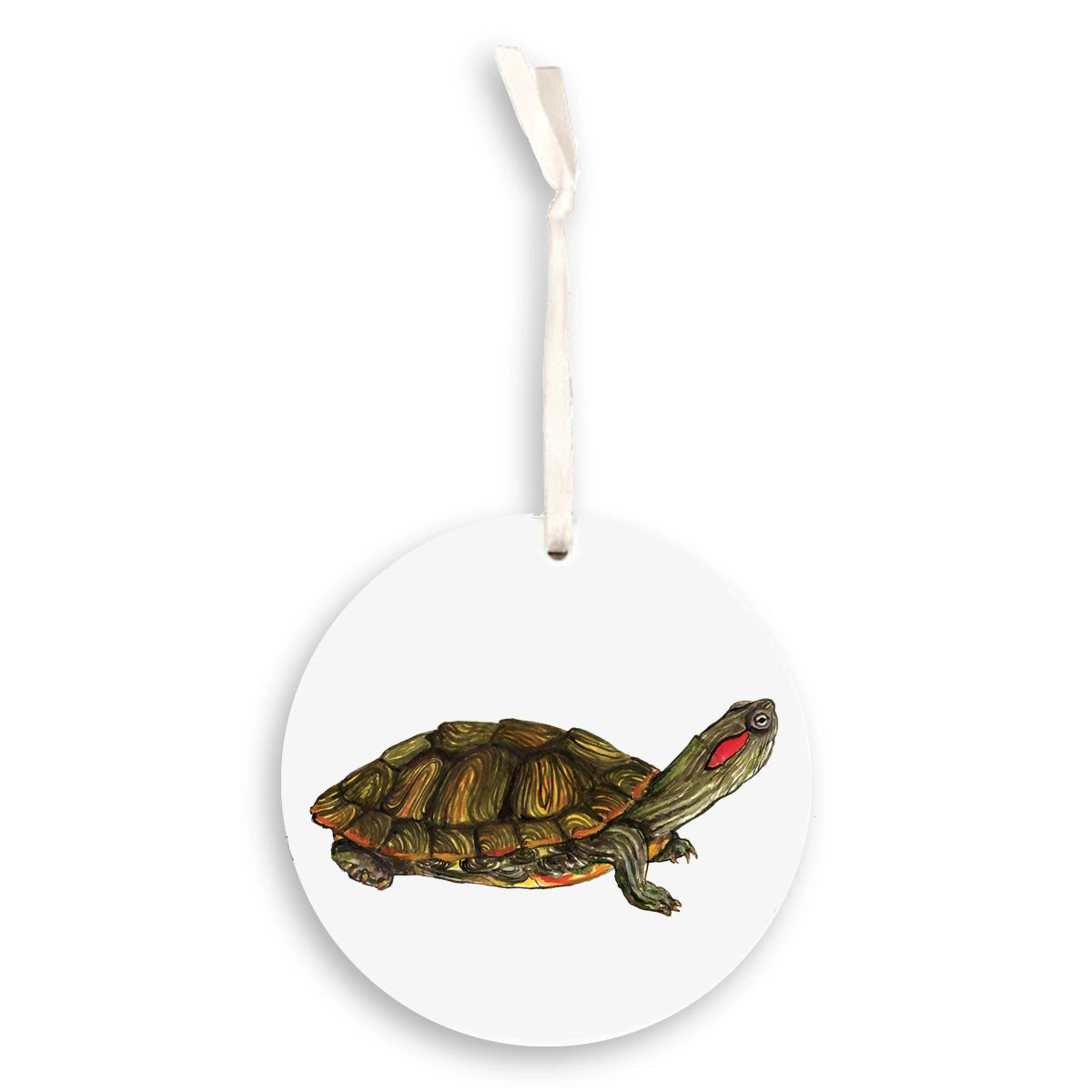 Red Eared Slider Turtle Ornament