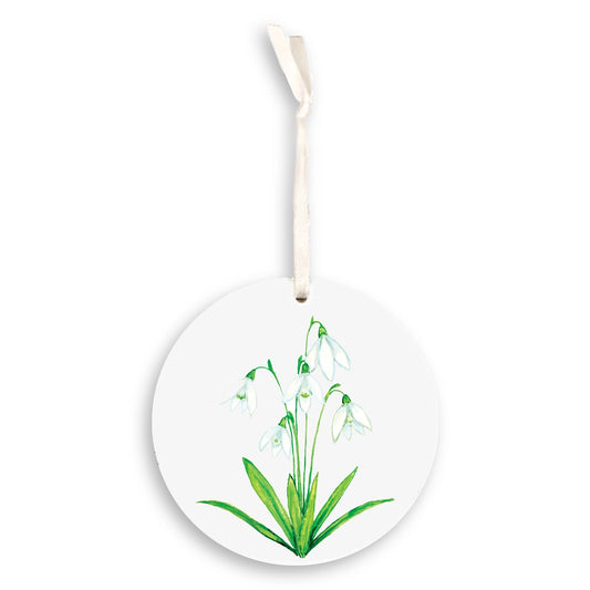 Snowdrop Ornament, January Birth Flower