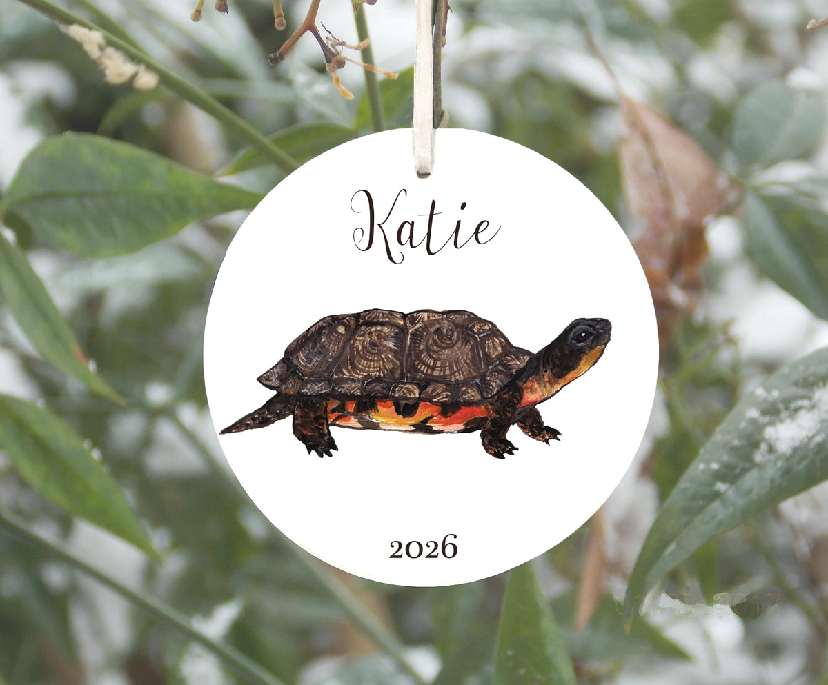 Wood Turtle Ornament